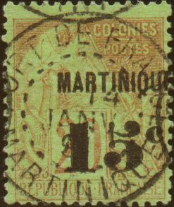 [Martinique, surcharge normale]