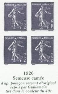 Réimpression de la Semeuse de Guillemain
