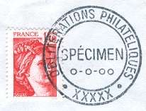 [Cachet spcimen]