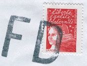 Marque postale FD en oblitration